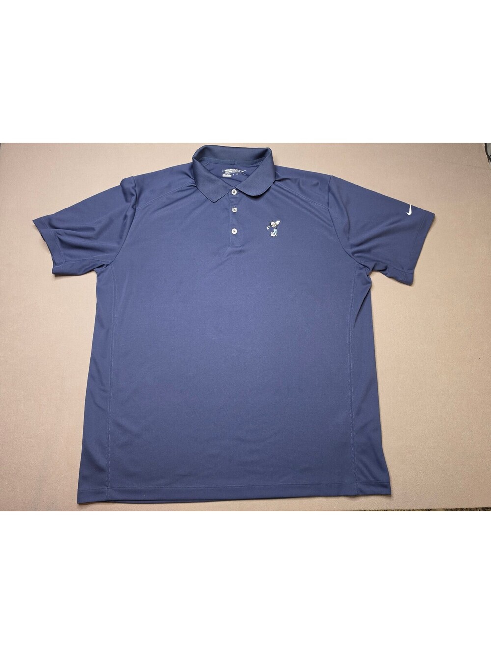 Disney Parks Nike Golf Mickey Mouse Dri-FIT Polo Shirt Blue Men's XXL 2XL